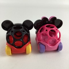 Disney Mickey & Friends Minnie Mouse Oballs Go Grippers Roll Along Baby Toys Lot