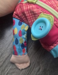 Toddler Learning Activity Doll Zipper Button Buckle Skills Toy for Kids
