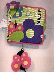 Cloth Soft Book Blooming Garden Infant Plush Crinkle Baby Girl Toy Teether NEW