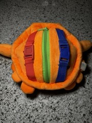 Buckle Toys Barney Crab Plush Educational Fine Motor Skills Color Children