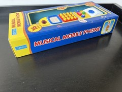 Vintage New Megcos Toddler Phone Toy Musical Learning Mirror Talking Numbers