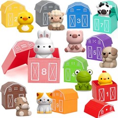 Learning Toys for 1,2,3 Year Old Toddlers, 20Pcs Farm Animals Toys Montessori…