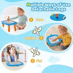 Light Blue Magnetic Drawing Board – Educational Toddler Toy