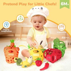 WOWOHAGE Baby Color Sorting Sensory Toys for 6-12 Months – Standard, Colorful