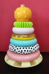 Spark Create Imagine Wooden Stacking Tower Toy Textures Rattles Sensory Learning