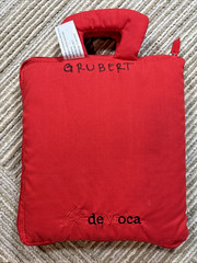 DEMOCA Red My Quiet Book Soft with Carrying Handle Basic Fine Motor Skills EUC