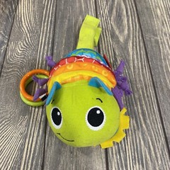 Infantino Pull Down Green Multicolor Caterpillar Music Playing Ring Toy Baby