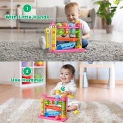 Musical Bilingual Ball Drop Toy w/ Lights – Toddler Gift 12–18 Months NEW