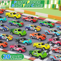 20 Pack 3.4 Inch Metal Pull Back Toy Cars, Toys for Boys Girls Toddlers 3,4,5…