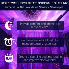 Calming Sensory Lights, Sensory Toys for Kids with Autism, Ocean Light Projec…