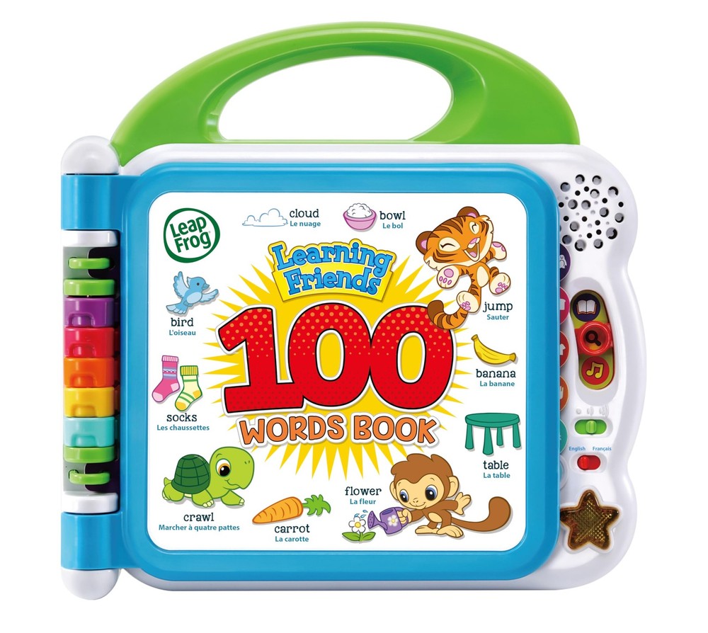 601503 Learning Friends 100 Words Baby Book Educational and Interactive Bilin…