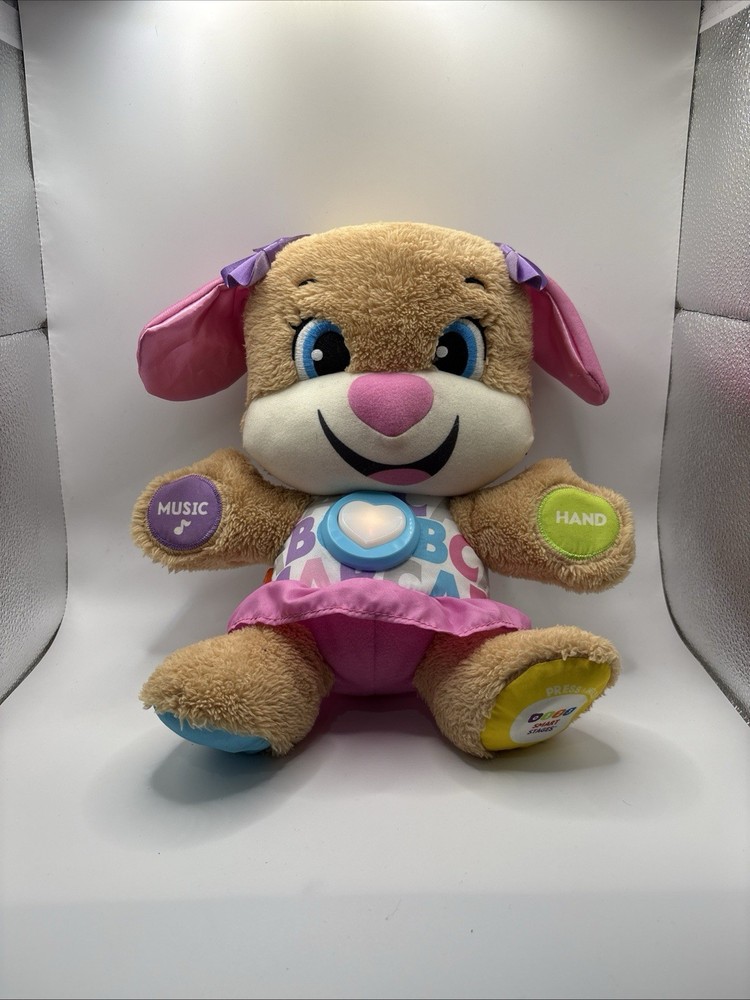 Fisher-Price – Laugh & Learn Smart Stages Sis Plush Toy – Brown