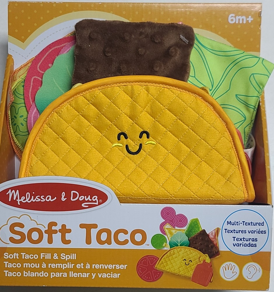 Melissa & Doug Soft Taco Fill & Spill Multi Textured 6 Months Fine Motor Sensory