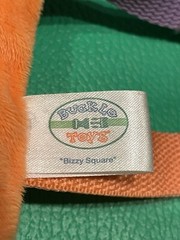 Buckle Toys BIZZY Square Plush Orange Numbers Animals Zipper Activity