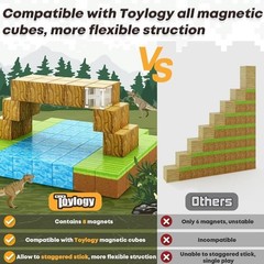 Large Magnetic Blocks 1 inch Magnetic Building Blocks for Kids Age 3-5 5-7 6-…