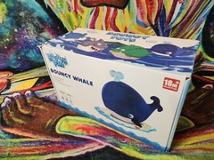 iPlay, iLearn Bouncy Pals Hopping Animal – Bouncy Blue Whale – Pump Included!