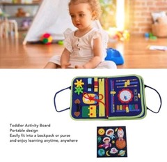 Toddler Learning Sensory Toddler Activity Board Develop Fine Motor Skills…73