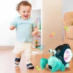 Interactive Crawling Crab Baby Toy with Music Lights Dancing Moving Fun Kids USA