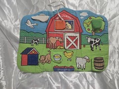 vtg 1986 johnson See Say Baby barnyard sights sounds crinkle squeak infant Crib