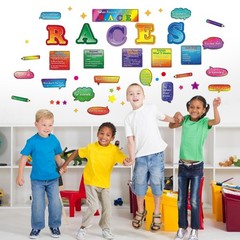 Pajean 46 Pcs Colorful Races Writing Strategies Posters Classroom Decoration …