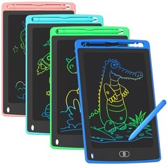 4 Pack LCD Writing Tablet for Kids, 8.5 Inch Colorful Doodle Board Drawing Ta…