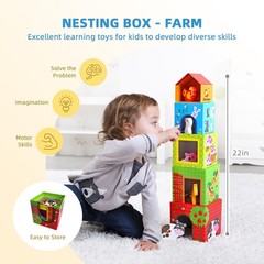 Montessori Toys for 1 Year Old, 7 in 1 Learning Educational Kit with Sensory …