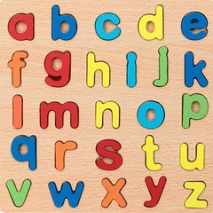 Wooden Alphabet & Numbers Shapes Puzzle Set Educational Board for Toddlers Kids