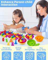Counting Animals Montessori Toys for 3 4 5 Years Old Boys Girls, Preschool Learn