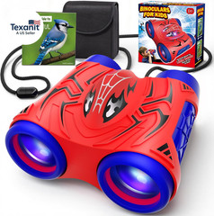 Boy Toys Age 3-12,Binoculars for Kids with Bird Watching Manual&Compass,Outdoor