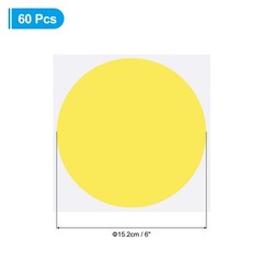 6″ Floor Stickers Classroom Decor, 60 Pcs Self Adhesive Dots Markers, Yellow