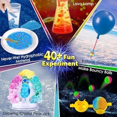40+ Experiments Science Kit for Kids – Chemistry Set, 40+ experiments kit