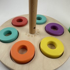 LOVEVERY Wooden Flexible Ring Stacker Babbler Kit – 12-18 Months *13 Rings*