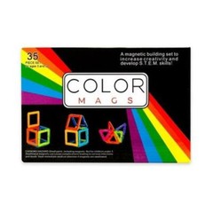 Color Mags Magnetic Blocks 35 Piece Standard Set With Neodymium Rare-Earth