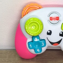 Fisher Price Laugh & Learn Game Controller Pink Musical Baby Toy Lights Works 4″