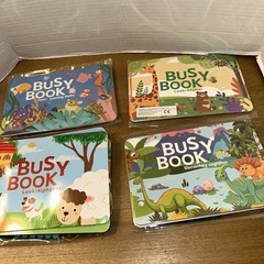 Busy Book for Toddlers 3-5, Preschool Learning Activities 4 BOOKS Plastic