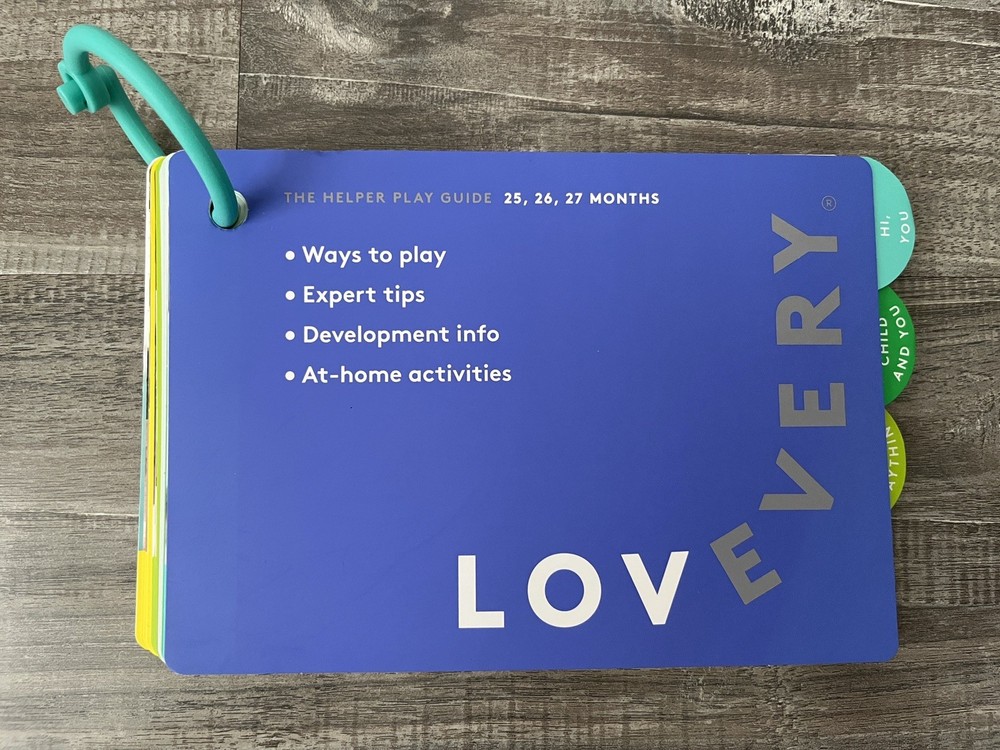 Lovevery The Helper Play Guide Book 25,26,27 Months Montessori Blue Educational
