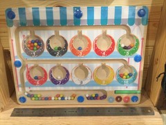 Magnetic Maze, Donut Color Sorting, Kids Interactive, Fine Motor Skills