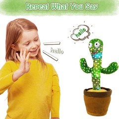 1pc-dancing Talking Cactus Toys for Baby Boys and Girls, Singing Mimicking Recor