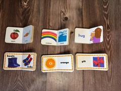 6 Piece Montessori Baby MINI Board Books w/ Realistic Pictures, Eric Carle books