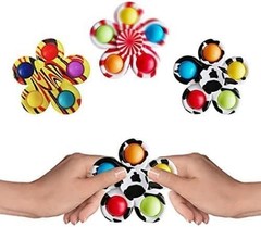 20 PCS Pop Bubble Fidget Spinners for Party Favors, Fidget Toys Bulk for Clas…