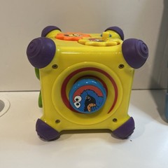 Vintage Mattel Sesame Street Electronic Sound Activity Cube 2001 Tested & Works