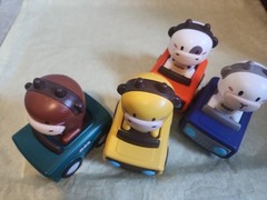 Press To Go Car Toys Lot Of 4 I-play I-learn Baby Animal Racing Cars
