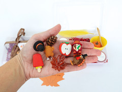Personalized Thanksgiving Gift Box with Sensory Play Dough, Custom Gift for kids