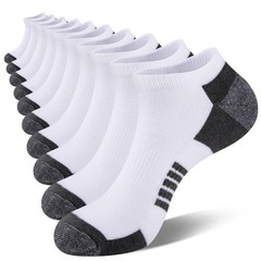 COOVAN 10 Pairs Mens Ankle Socks Men 10 Pack Low Cut Comfort Cushion Casual S…