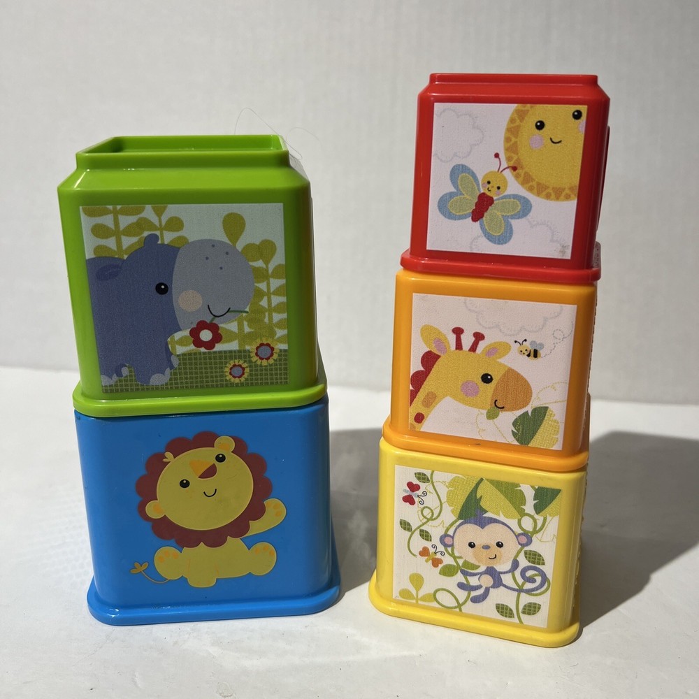 Stack & Explore Animal-Themed Toddler Baby Toy Colorful Blocks NEW Play Blocks