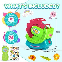 Bubble Machine for Toddlers Kids & Pets, with 8oz Safe Solution, Extra Large …
