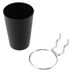 16 Set Pegboard Hooks with Pegboard Cups,Peg Board Cups with Ring, Black Pegb…