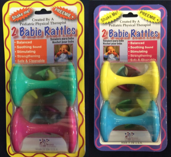 THERAPIST SPECIAL, 48 BABY RATTLES, 24 – 2 packs in CASE = 48 Rattles