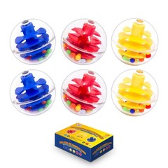 6 Ball Drop Rattle Balls – Replacement Set for Toddlers | 1.8” Large Clear Pl…