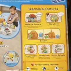VTech Buzz & Learn Activity Table Forest Friends, 2 Ways to Play, 9-36 Months